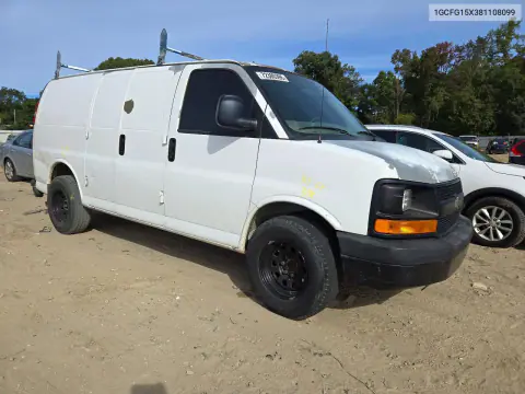 2008 Chevrolet Express G1500 VIN 1GCFG15X381108099 фото 4