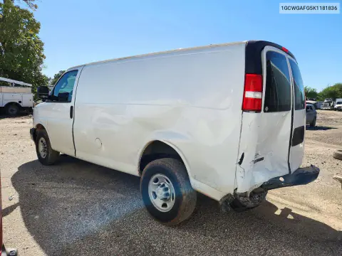 2019 Ch Express Van VIN 1GCWGAFG5K1181836 фото 2