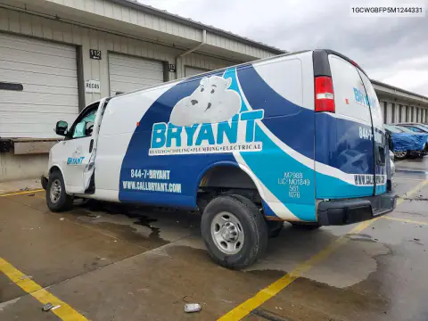 1GCWGBFP5M1244331 — 2021 Chevrolet Express, zdjęcie 2 z Copart, Przód