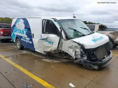 1GCWGBFP5M1244331 — 2021 Chevrolet Express, zdjęcie 4 z Copart, Przód