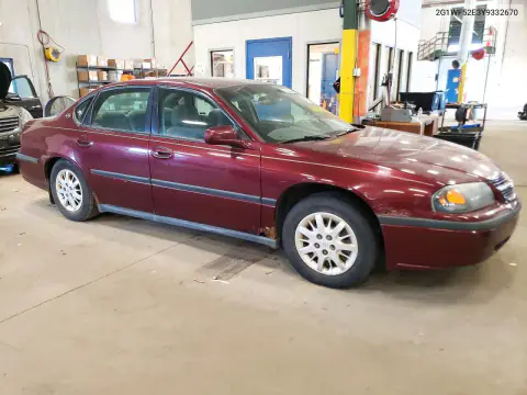 2000 Chevrolet Impala VIN 2G1WF52E3Y9332670 фото 4