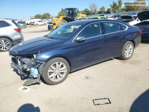 2G1105S30H9119802 — 2017 Chevrolet Impala, Передняя часть, фото до ремонта