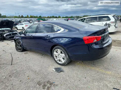 2G11Z5SA4J9111003 — 2018 Chevrolet Impala, photo 2 from Copart, Front end