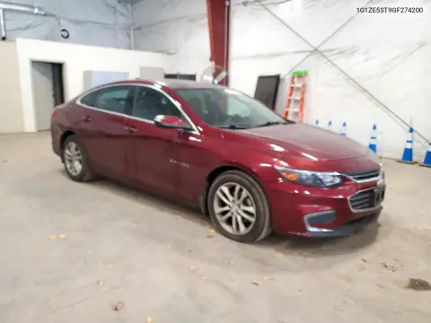 2016 Chevrolet Malibu Lt VIN 1G1ZE5ST9GF274200 фото 4