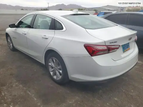 1G1ZD5ST4MF010784 — 2021 Chevrolet Malibu, photo 2 from Copart, Front end