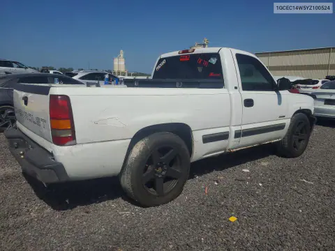 2000 Chevrolet Silverado C1500 VIN 1GCEC14W5YZ100524 фото 3