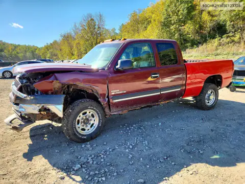 1GCHK29103E123728 — 2003 Chevrolet Silverado, Передняя часть, фото до ремонта
