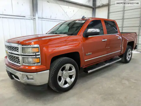 3GCPCSEC5FG221148 — 2015 Chevrolet Silverado, ბუნებრივი ცვეთა, ფოტოები შეკეთებამდე