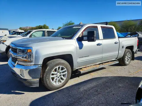 3GCUKREC2HG362406 — 2017 Chevrolet Silverado, დატბორვა, ფოტოები შეკეთებამდე