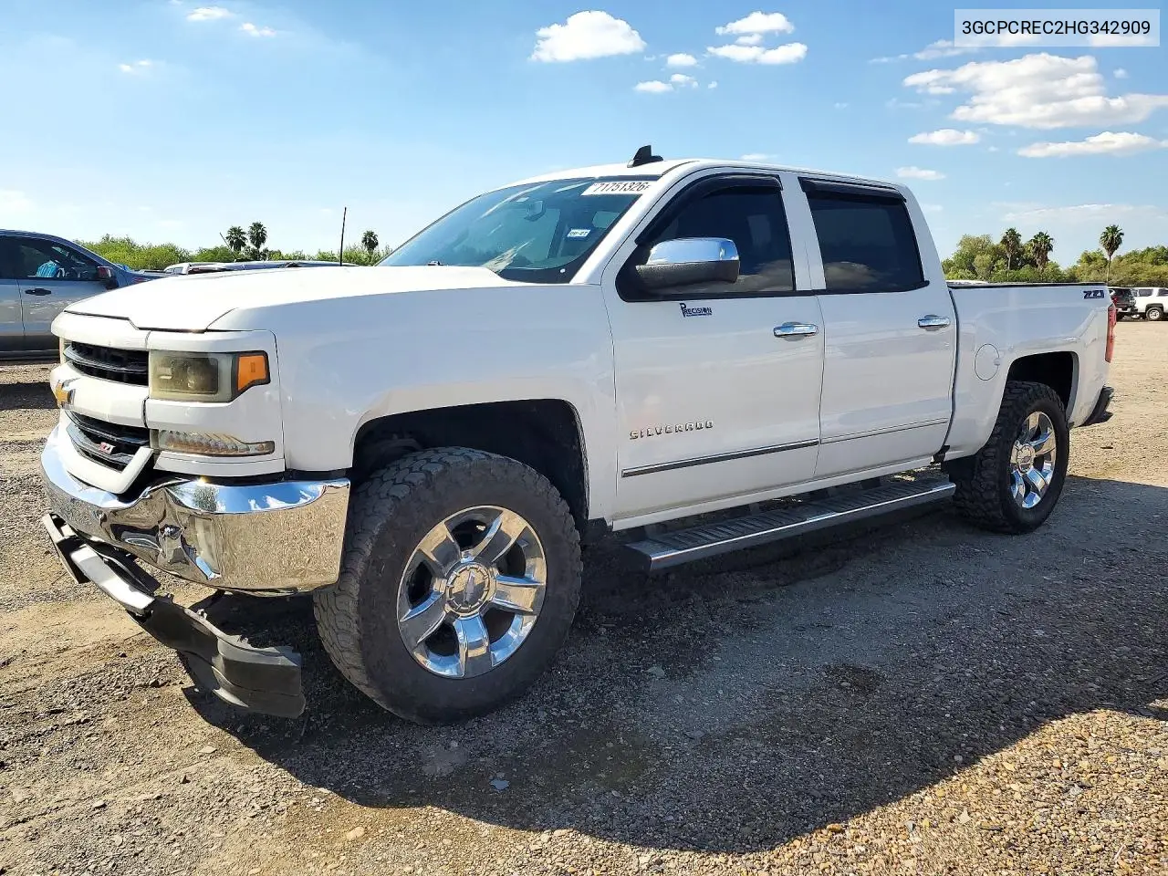 2017 Chevrolet Silverado C1500 Lt VIN 3GCPCREC2HG342909 фото 1