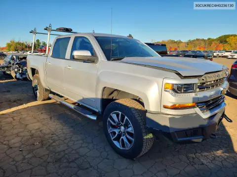 3GCUKREC4HG236130 — 2017 Chevrolet Silverado, ფოტო 4, Copart, წინა ნაწილი