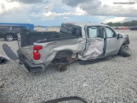 1GCUYDED4KZ130357 — 2019 Chevrolet Silverado, photo 3 from Copart, All-over damage