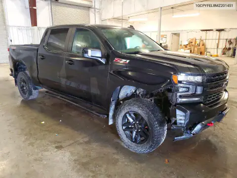 1GCPYFEL8MZ201451 — 2021 Chevrolet Silverado, zdjęcie 4 z Copart, Przód