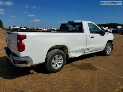 2021 Chevrolet Silverado C1500 VIN 3GCNWAEF5MG327339 фото 3