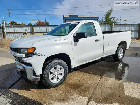 3GCNWAEF8MG391133 — 2021 Chevrolet Silverado, Parte delantera, fotos antes de reparar
