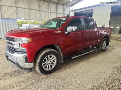 3GCUYDED3MG386783 — 2021 Chevrolet Silverado, Granizo, fotos antes de reparar