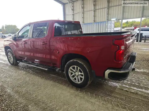 3GCUYDED3MG386783 — 2021 Chevrolet Silverado, foto 2 de Copart, Granizo