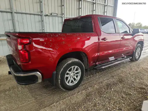 3GCUYDED3MG386783 — 2021 Chevrolet Silverado, foto 3 de Copart, Granizo
