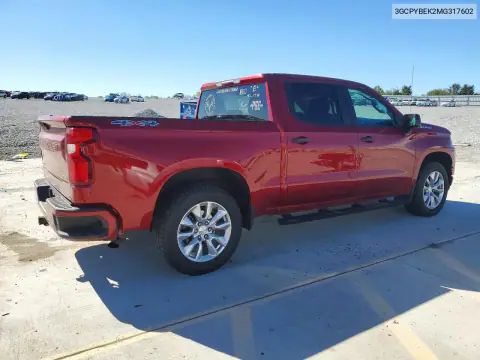 3GCPYBEK2MG317602 — 2021 Chevrolet Silverado, photo 3 from Copart, Side