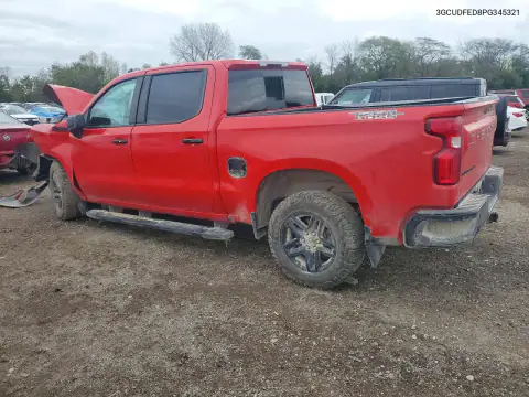 3GCUDFED8PG345321 — 2023 Chevrolet Silverado, photo 2 from Copart, Front end