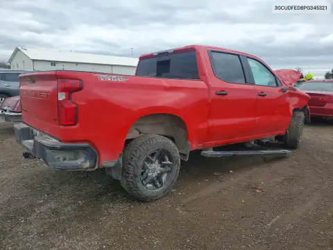 3GCUDFED8PG345321 — 2023 Chevrolet Silverado, photo 3 from Copart, Front end