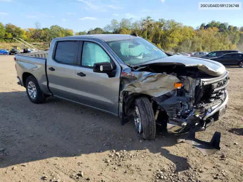 2GCUDAED5R1236748 — 2024 Chevrolet Silverado, photo 4 from Copart, Front end