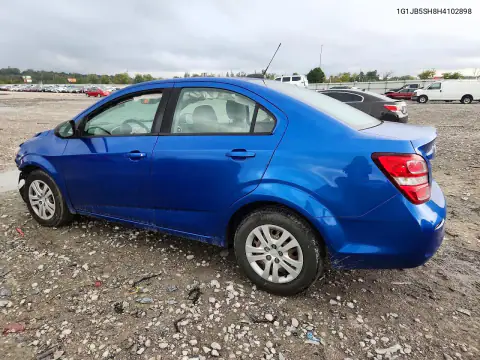 1G1JB5SH8H4102898 — 2017 Chevrolet Sonic, foto 2 de Copart, Parte delantera