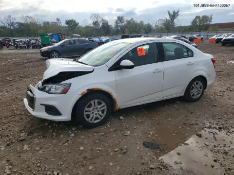 1G1JB5SH6H4130067 — 2017 Chevrolet Sonic, ПЕРЕДНЯЯ ЧАСТЬ, фото до ремонта