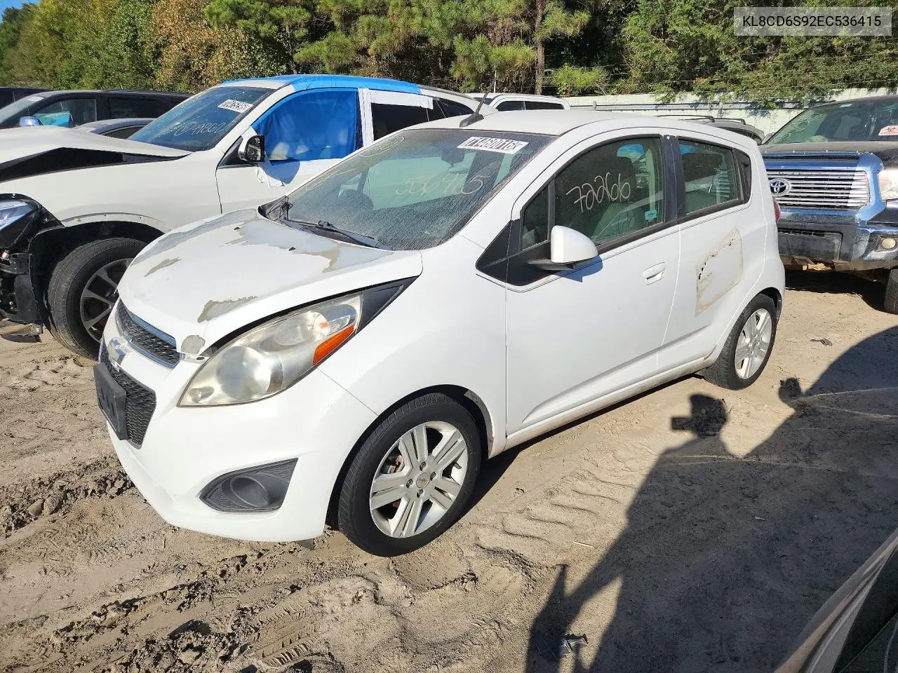 2014 Chevrolet Spark 1Lt VIN KL8CD6S92EC536415 фото 1