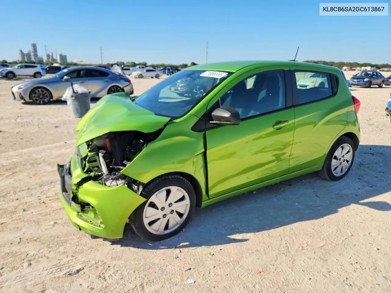 2016 Chevrolet Spark Ls VIN KL8CB6SA2GC613867 фото 1
