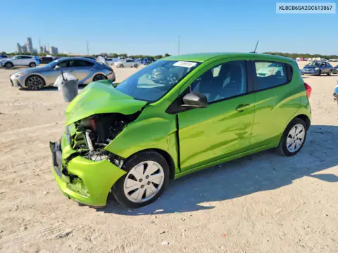 KL8CB6SA2GC613867 — 2016 Chevrolet Spark, Передняя часть, фото до ремонта