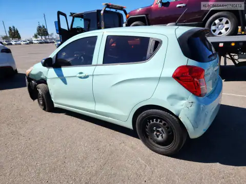 KL8CB6SA4HC740413 — 2017 Chevrolet Spark, фото 2 с аукциона Copart, ЗАДНЯЯ ЧАСТЬ