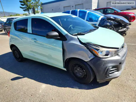 KL8CB6SA4HC740413 — 2017 Chevrolet Spark, фото 4 с аукциона Copart, ЗАДНЯЯ ЧАСТЬ