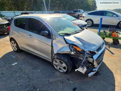 KL8CB6SA2KC704162 — 2019 Chevrolet Spark, фото 4 с аукциона Copart, ПЕРЕДНЯЯ ЧАСТЬ