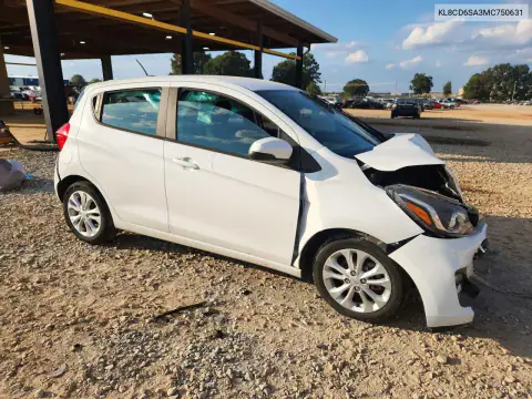 KL8CD6SA3MC750631 — 2021 Chevrolet Spark, foto 4 de Copart, Parte delantera