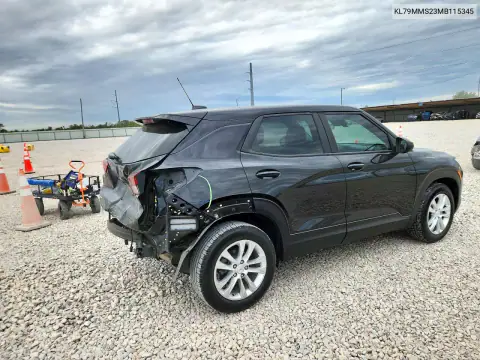 KL79MMS23MB115345 — 2021 Chevrolet TrailBlazer, ფოტო 3, Copart 21.10.2026, უკანა ნაწილი