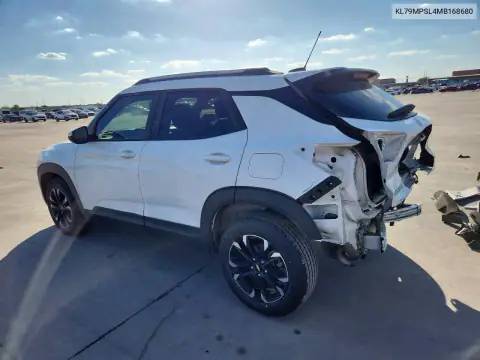 KL79MPSL4MB168680 — 2021 Chevrolet TrailBlazer, photo 2 from Copart, Rear end