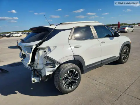 KL79MPSL4MB168680 — 2021 Chevrolet TrailBlazer, photo 3 from Copart, Rear end