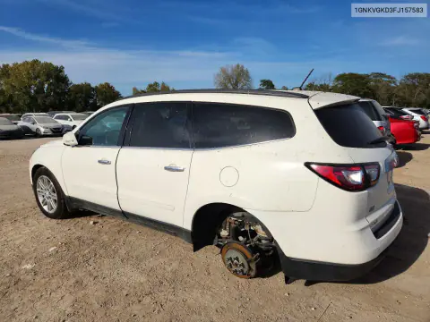 2015 Chevrolet Traverse Lt VIN 1GNKVGKD3FJ157583 фото 2