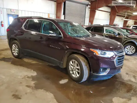 1GNEVGKWXLJ265709 — 2020 Chevrolet Traverse, foto 4 de Copart, Parte delantera