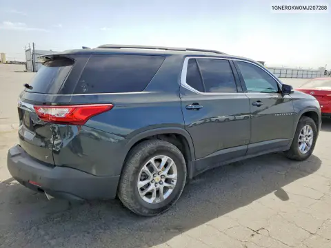 2021 Chevrolet Traverse Lt VIN 1GNERGKW0MJ207288 фото 3