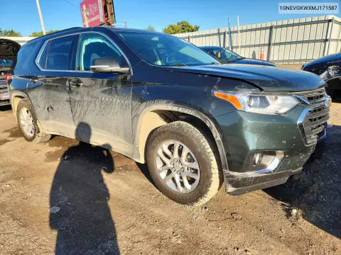 1GNEVGKWXMJ171587 — 2021 Chevrolet Traverse, фото 4 з Copart, Бокова частина