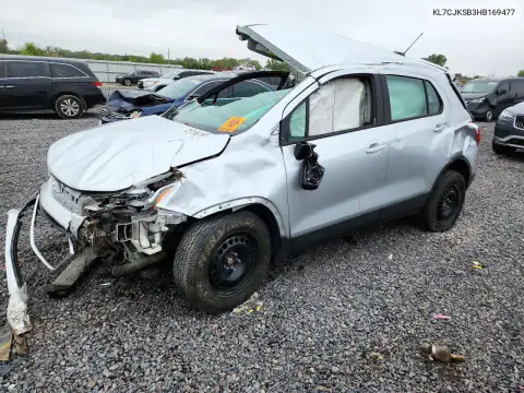 KL7CJKSB3HB169477 — 2017 Chevrolet TRAX, Techo, fotos antes de reparar