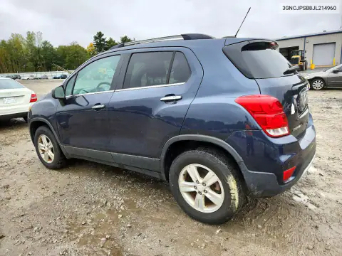 3GNCJPSB8JL214960 — 2018 Chevrolet TRAX, photo 2 from Copart 22.10.2026, Side