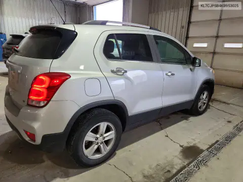 2019 Chevrolet Trax 1Lt VIN KL7CJPSB4KB953025 фото 3