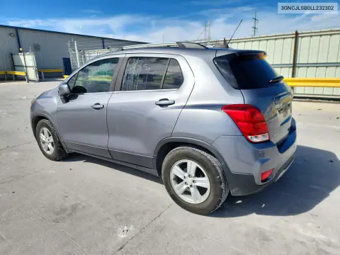 3GNCJLSB0LL232302 — 2020 Chevrolet TRAX, photo 2 from Copart, Side