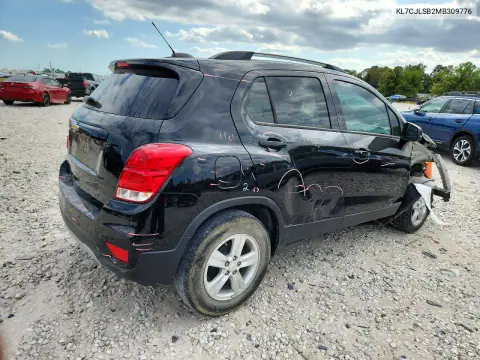 KL7CJLSB2MB309776 — 2021 Chevrolet TRAX, photo 3 from Copart, Front end