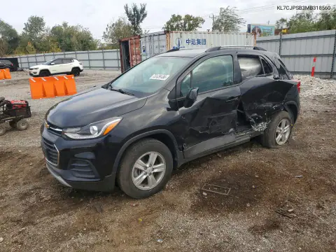 KL7CJPSB3MB318560 — 2021 Chevrolet TRAX, Side, before-repair photos