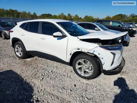 KL77LFE20RC008630 — 2024 Chevrolet TRAX, фото 4 с аукциона Copart, ПЕРЕДНЯЯ ЧАСТЬ