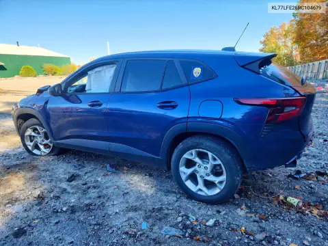 KL77LFE26RC104679 — 2024 Chevrolet TRAX, фото 2 з Copart, Передня частина